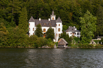Fototapeta na wymiar Castle Grub,Hallstatt, Lake Hallstatt, Salzkammergut, Austria, Europe