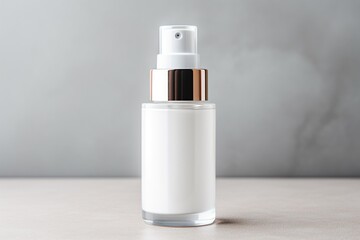 mock up skin care product bottle, lotion ,shampoo, facewash with on white background