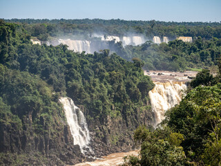 Fototapeta premium Iguazu falls in South America (Argentina, Brazil)