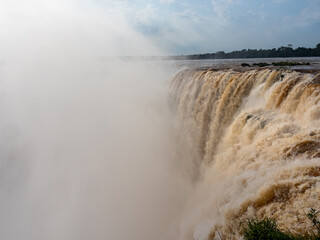Iguazu falls in South America (Argentina, Brazil)