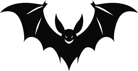 halloween bat silhouette vector design isolated on white background