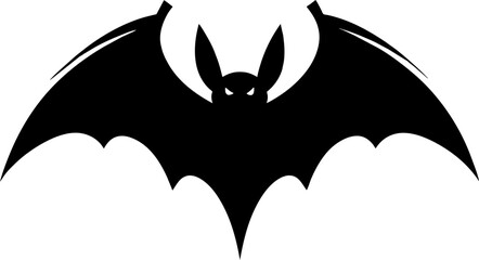 halloween bat silhouette vector design isolated on white background