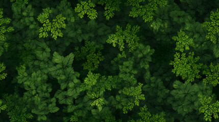 Naklejka premium Seamless Tile - Forest Illustration - Repeating Pattern - Generative AI