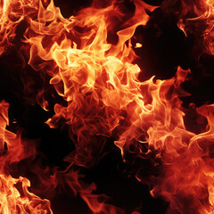 Fire flames repeat pattern