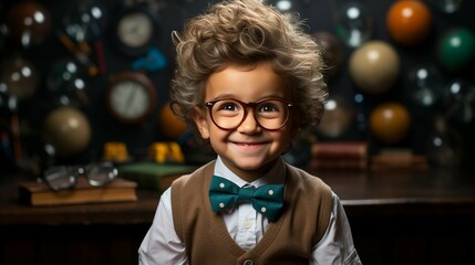 Nerdy Kid: Smart, Curious, and Full of Imagination