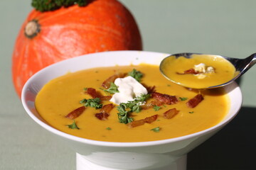 pumpkin soup with pumpkin