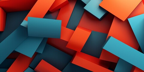 abstract business style background 3D simple colorful - obrazy, fototapety, plakaty