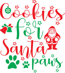 Cookies For Santa Paws Design | Christmas Design