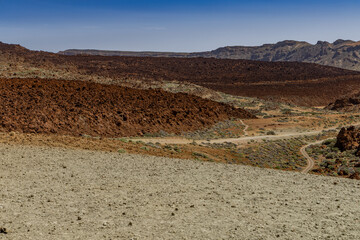 Beautiful landscape of the famous Pico del Teide mountain volcano in Teide National Park, Tenerife, Canary Islands