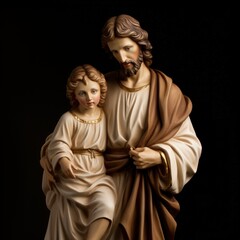 Saint Joseph. betrothed husband of the Blessed Virgin Mary , religion bible evangilia new testament , Jesus Christ child, Nazareth carpenter. birth of Christ The icon of St. Joseph