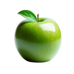 green apple islolated on transparent background, png