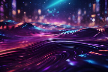 Abstract background inspired  cosmic colors like purples and blues.AI Generated.