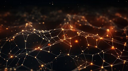 Photo of abstract digital artwork with intricate patterns and connections