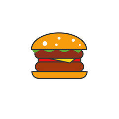 burger and fries