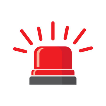 siren lights icon logo vector design template