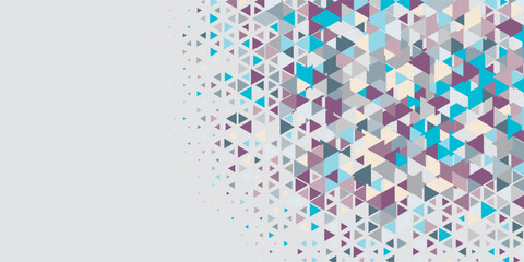  Multicolored abstract Triangle background with variety of triangular shapes and colors, triangles or concave with Copy space 