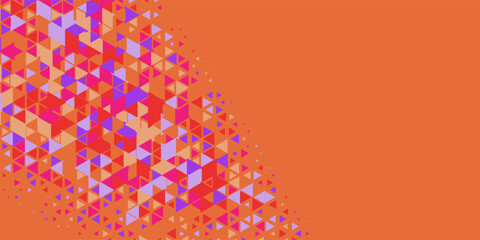  Multicolored abstract Triangle background with variety of triangular shapes and colors, triangles or concave with Copy space 