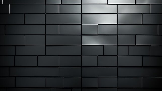 Steel Gray Subway Tile Wall Texture Background