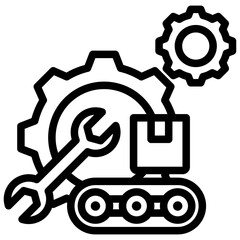 Production Foundation Outline Icon