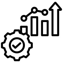 Productivity Growth Outline Icon