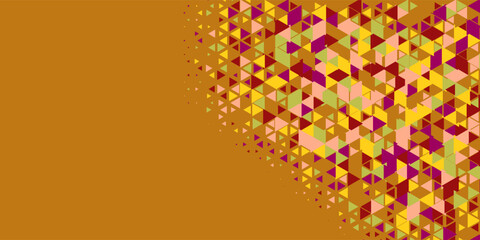  Multicolored abstract Triangle background with variety of triangular shapes and colors, triangles or concave with Copy space 