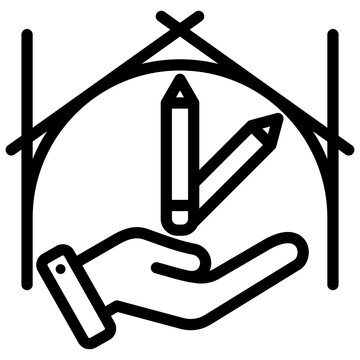 Quantity Surveyor Outline Icon