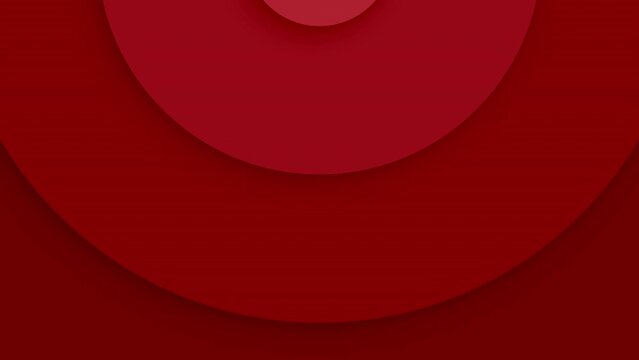 4K Deep Red seamless looping background, symmetrical wave background texture, shadow circle growing, left to right