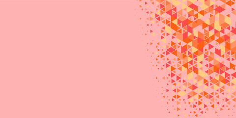  Multicolored abstract Triangle background with variety of triangular shapes and colors, triangles or concave with Copy space 