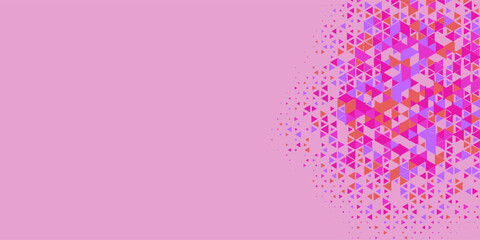  Multicolored abstract Triangle background with variety of triangular shapes and colors, triangles or concave with Copy space 