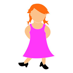 girl vector illustration design