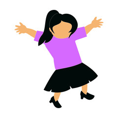 girl vector illustration design