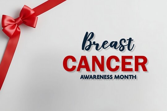 Chest cancer awareness month poster, banner design