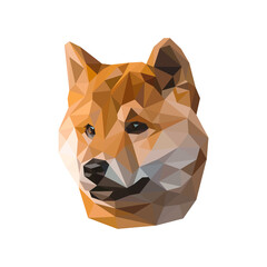 Dog Polygonal Portraits, Various Breeds PNG