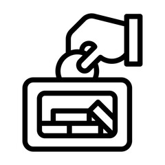Donation icon line style
