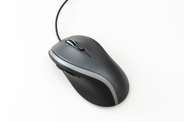Cordless computer mouse isolated on white background.