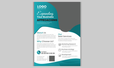 modern and clean  business flyer design template. Brochure design template. Company flyer design and agency. Business abstract vector layout . cover modern layout,
