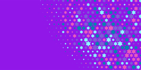 Colorful stars Abstract Illustration background beautiful banner with copy space