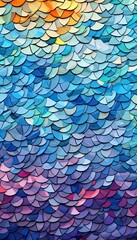 Artistic Mosaic patterns Digital Backdrop