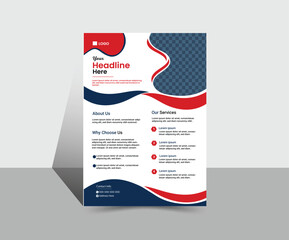 professional business flyer design with and corporate visiting card .