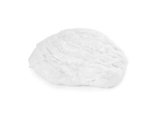 One used chewing gum on white background