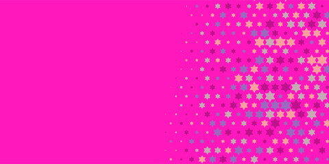 Colorful stars Abstract Illustration background beautiful banner with copy space