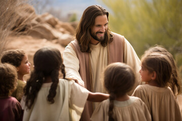 Jesus among children