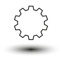 Gear setting icon. Setting icon. Tools icon. Vector illustration. EPS 10