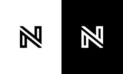 Fototapeta premium Vector letter n modern abstract logos collection alphabet geometrical logotype for all kinds of business