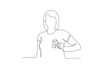 Continuous one line drawing World AIDS Day concept. Aids Awareness icon design for poster, banner, t-shirt. Doodle vector illustration.