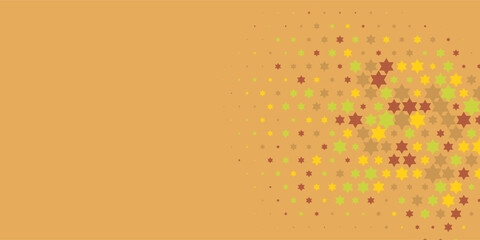 Colorful stars Abstract Illustration background beautiful banner with copy space