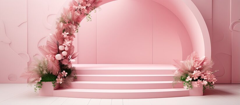 Propose event presentation using unique wedding backdrop and stage design