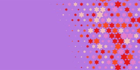 Colorful stars Abstract Illustration background beautiful banner with copy space