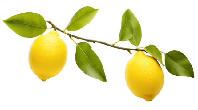 lemon tree with leaves