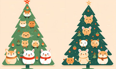 A Couple of Trees with Animals